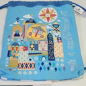 Disney Blue Drawstring Backpack